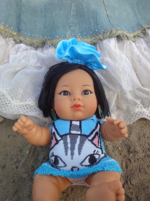 Танюшка на пляже. Кукла из Испании фирмы Rauber (фото 9)