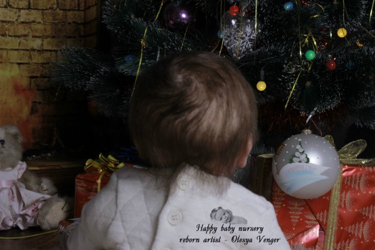 Моё предновогоднее чудо, моя Карлотта. Кукла реборн Олеси Венгер