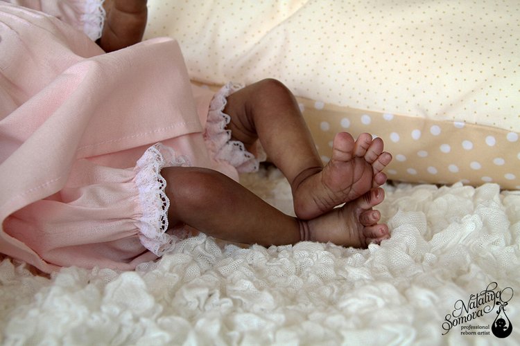 Эвелина. Шоколадка реборн Наталии Сомовой (фото 4)