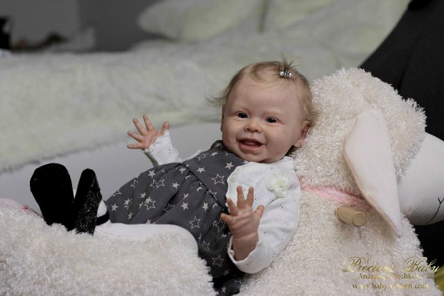 Мой весенний лучик солнышка - Харпер. Кукла реборн Анастасии Бочковой (фото 2)