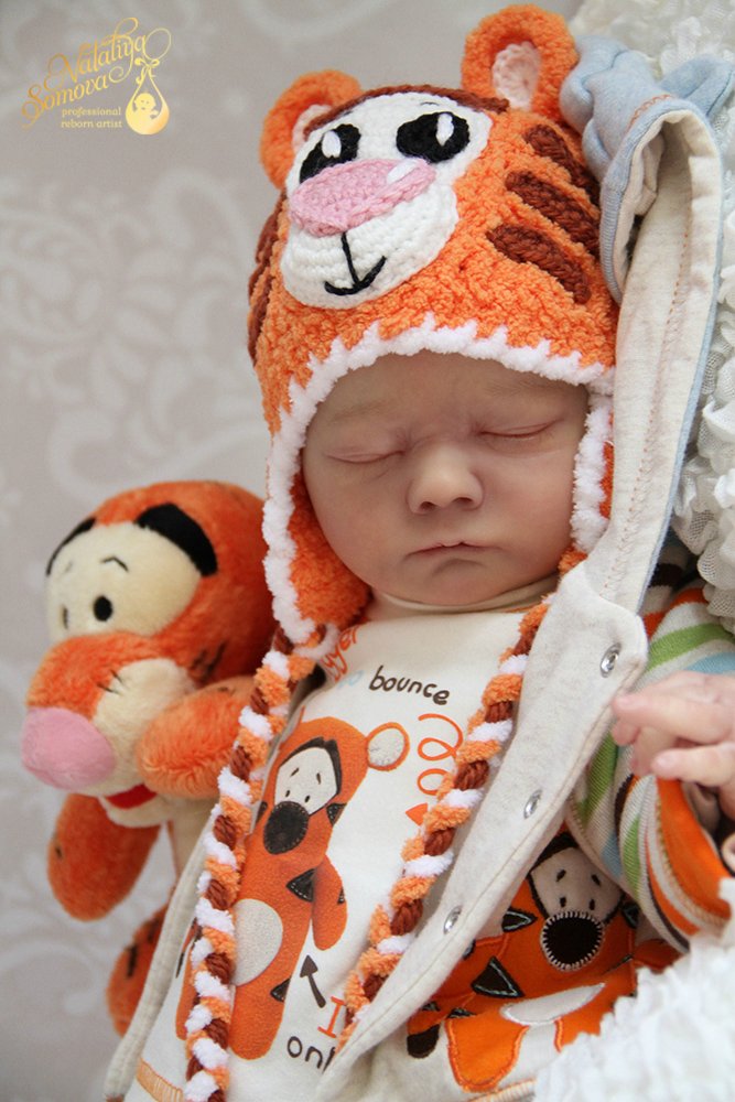 Макарик в роли Тигрули. Кукла реборн Наталии Сомовой