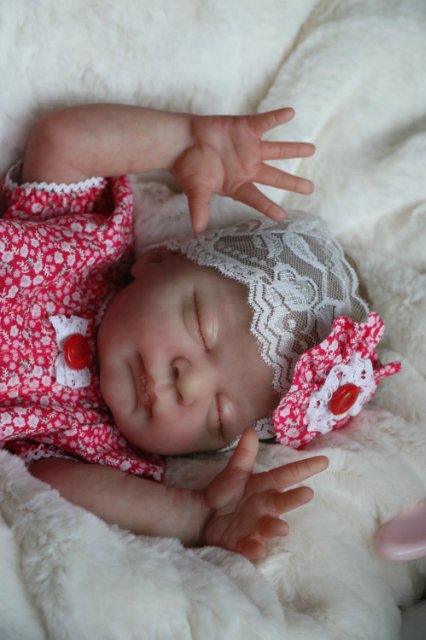 Спящая малышка Рози 2. Куколка реборн Виктории Вишни