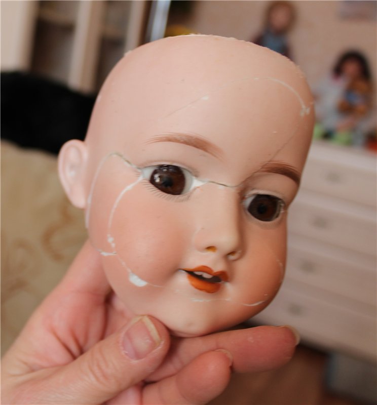 Ремонт антикварной куклы — Реставрация антикварных кукол: ремонт фарфора (фото 6)