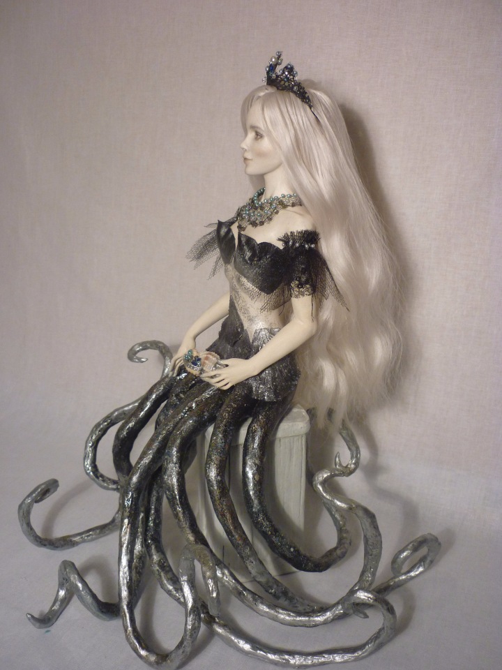 Морская царевна. Авторская кукла ручной работы (фото 6)