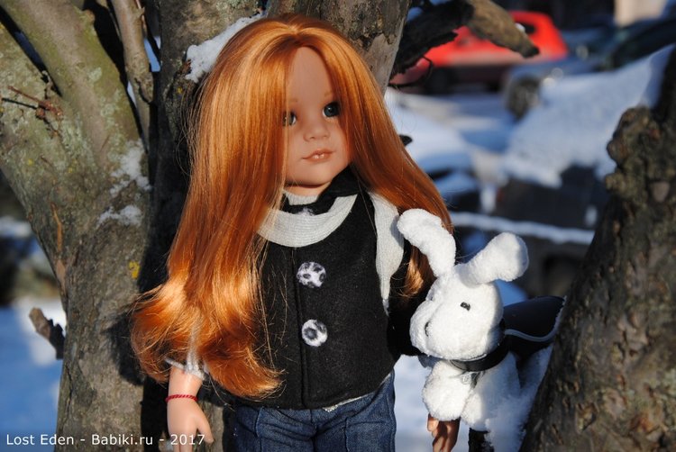 Самая красивая Рыжая. Сара с собачкой 2009 г от Gotz