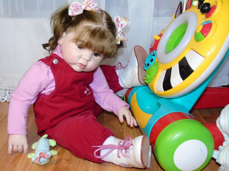 Милая девочка Гулечка — Обучение реборнингу: роспись