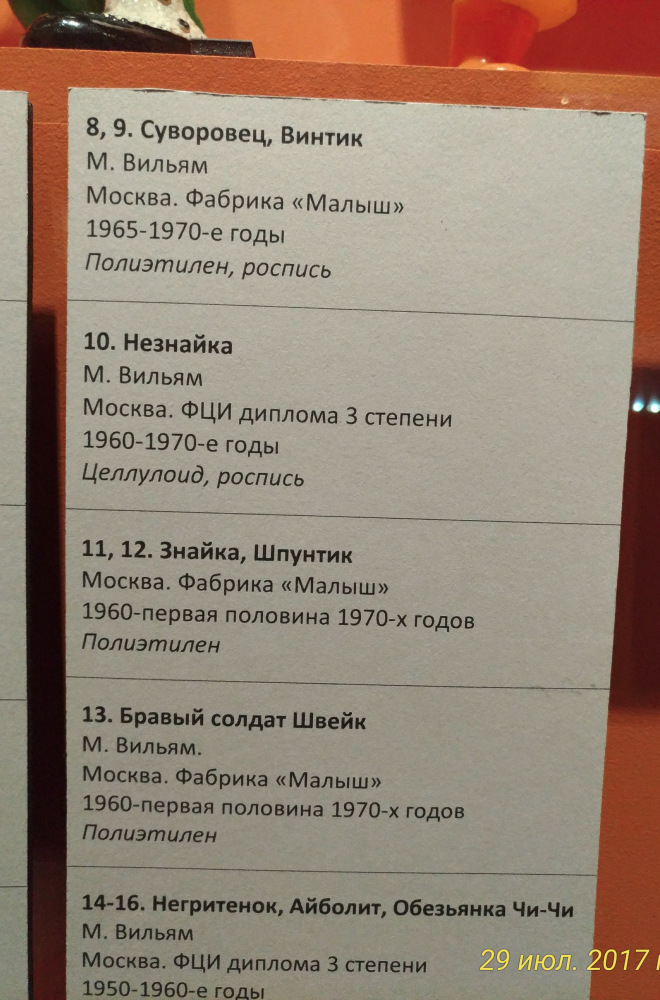 Выставка «Все лучшее – детям. Игрушки 1950–1980 годов из коллекции Сергея Романова». Часть 2