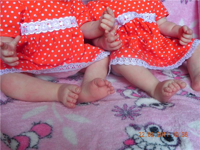 Двойняшки Маша и Полинка.Куклы-реборн Преображенской Светланы