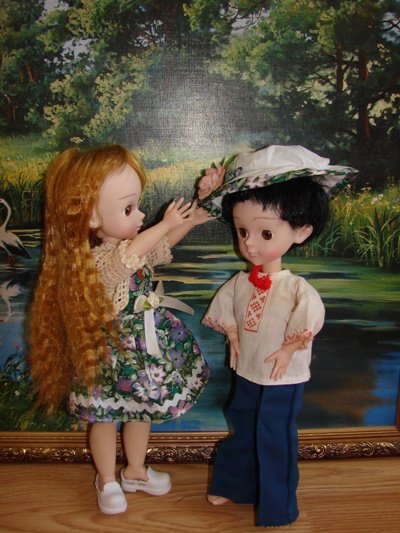 Июнь в народном костюме или переделка звездочки 30 см (фото 4)