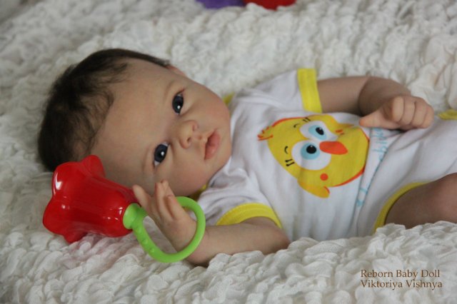 Девочка Кристочка... Куколка реборн Виктории Вишни (фото 5)