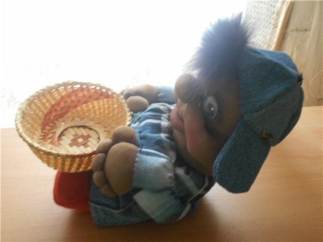 Сашок. Авторская игрушка, чулочная техника (фото 5)