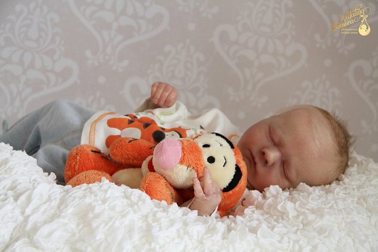 Макарик в роли Тигрули. Кукла реборн Наталии Сомовой