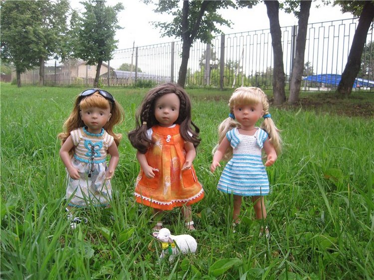 Тата, Анели и Лина! Куколки подружки Kathe Kruse | Бэйбики Тата, Анели и Лина! Куколки подружки Kathe Kruse