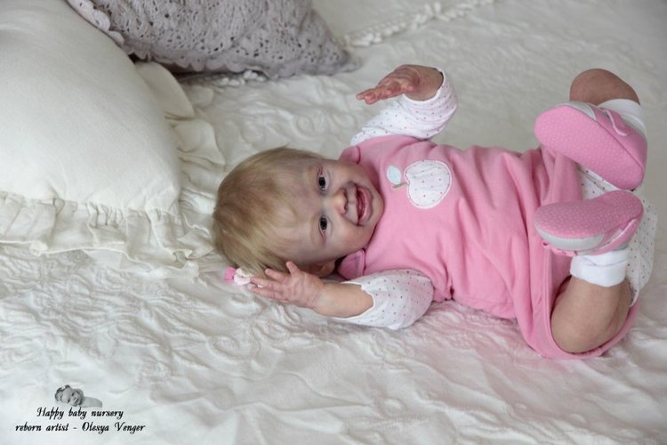 Мой солнечный лучик, моя радуга, мое счастье, моя Милена, Миленочка, Милеша. Кукла реборн Олеси Венгер (фото 3)