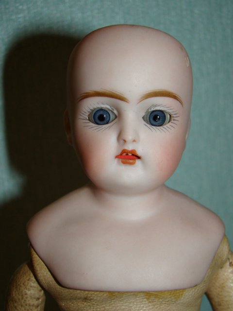 Антикварная карманная кукла Bähr & Pröschild на французском модном теле (фото 5)