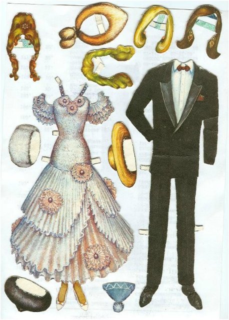 Бумажные куклы для вырезания моего детства