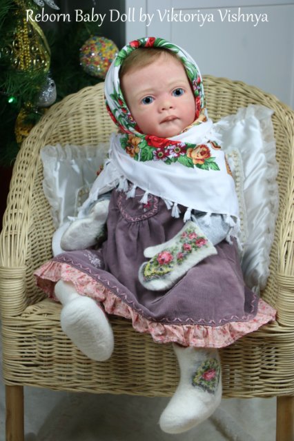 Настенька из сказки Морозко! Куколка реборн Виктории Вишни