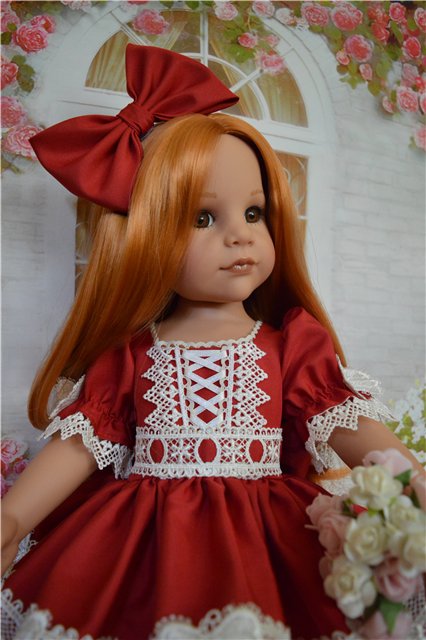 Красное платье для Ханночки | Бэйбики Красное платье для Ханночки