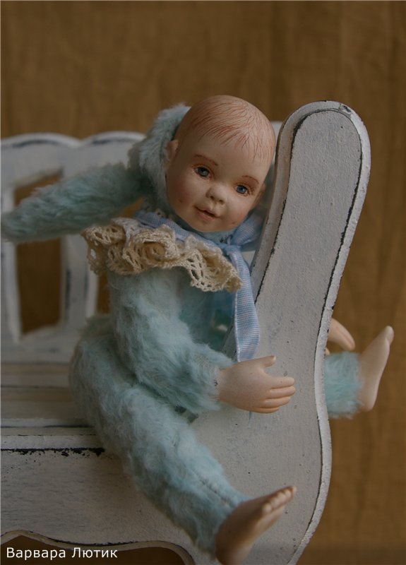 А вот и обещанный секрет-сюрприз. Микро тедди долл. Рост 15 см без учета ушек. Первый эксперимент (фото 5)