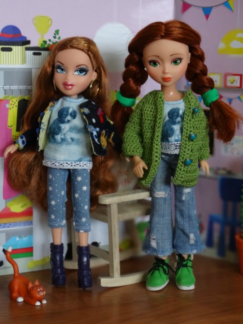 Новая куколка и её рыжие подружки