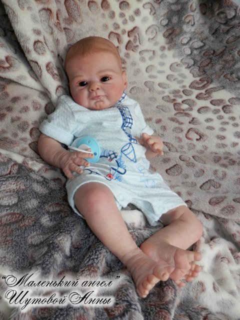 Маленький мужичок-хомячок Мишенька. Кукла-реборн Шутовой Анны