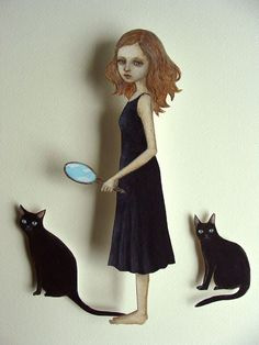 Удивительные бумажные куклы японской художницы Maki Hino