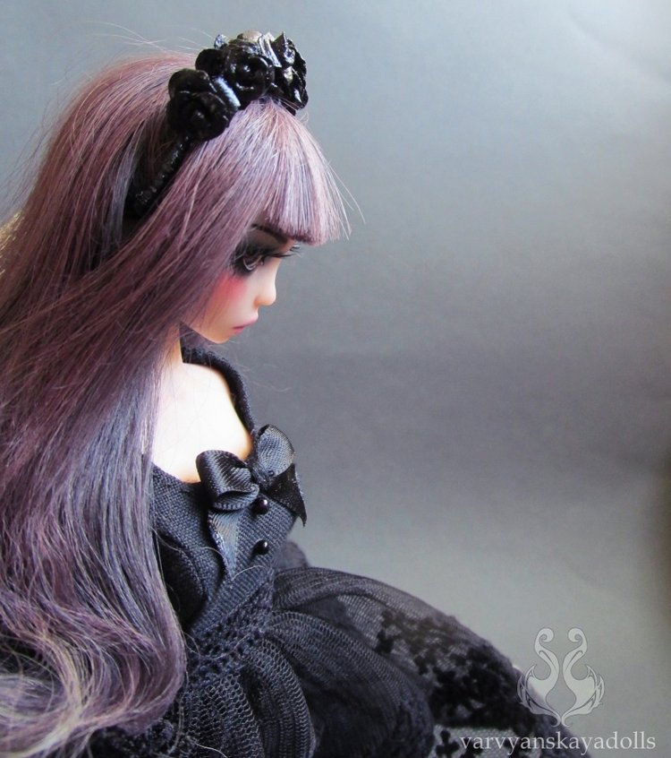 Готическая шарнирная кукла по имени Лаванда (фото 9)