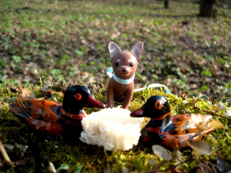 Прогулка в парке. Галочка - коллекционная куколка Дианы Эффнер