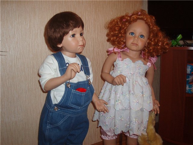 Мои ангелочки Pippina & Pippin + .. Коллекционные куклы Susan Lippl (фото 2)