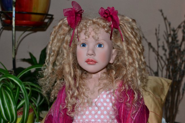 Платье в горошек. Коллекционная кукла Zwergnase, Eugenia (фото 10)