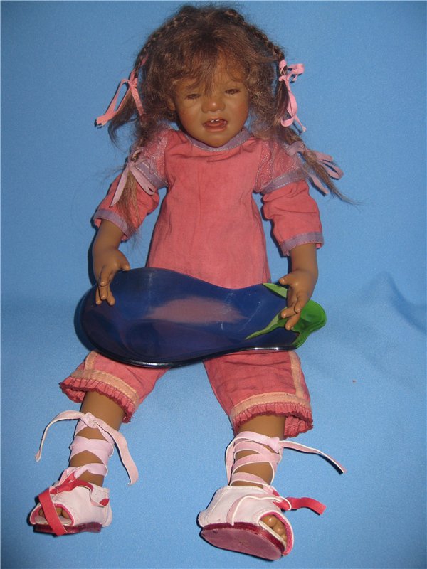 Кто подскажет, как ребенка успокоить? Коллекционная кукла Inke A.Himstedt