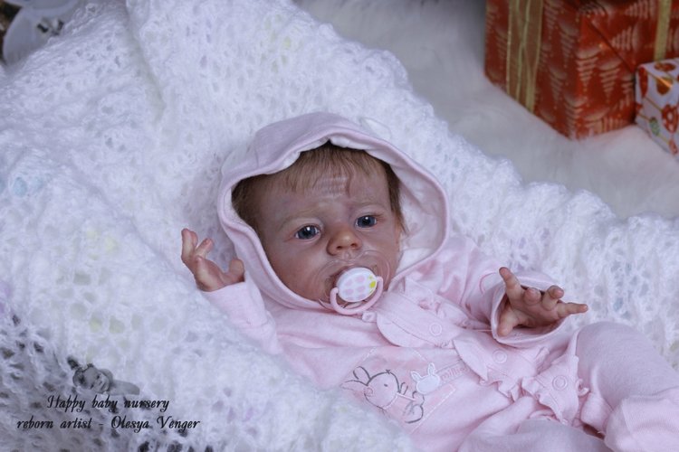 Моё предновогоднее чудо, моя Карлотта. Кукла реборн Олеси Венгер