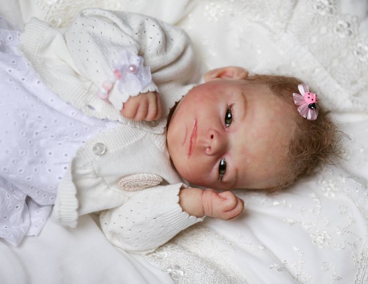 Маленькая кукла реборн Лия из молда ТиныКеви