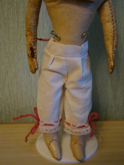 Антикварная карманная кукла Bähr & Pröschild на французском модном теле (фото 9)