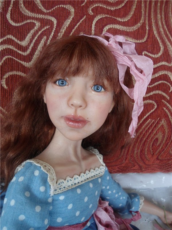 Моя первая авторская кукла - болтушка. Новенькие нового года (фото 2)