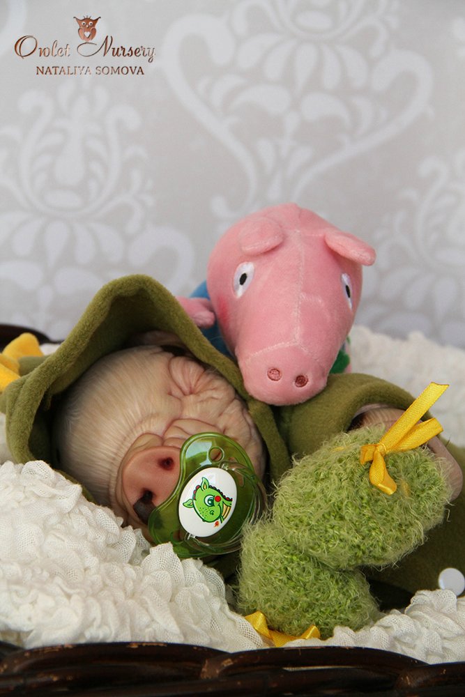 Свинка Пеппа и её младший братик Джордж. Поросята реборн Наталии Сомовой