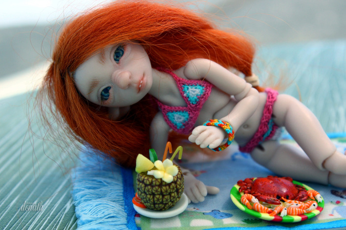 Как Фиби в отпуск съездила. Авторская бжд-мышка Лидии Снуль