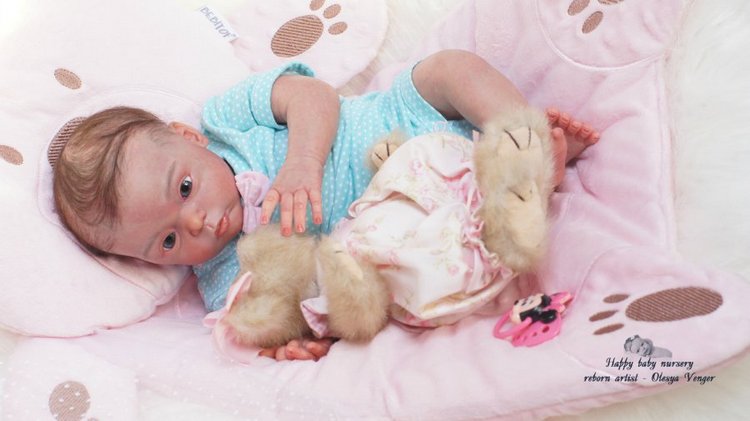 Моя любопытная кроха Лив. Кукла реборн Олеси Венгер (фото 9)