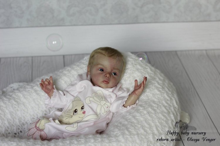 Моя милая златовласка Ева. Кукла реборн Олеси Венгер