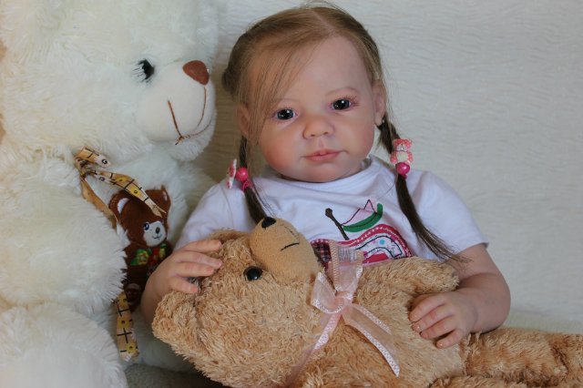 Моя милая Мариночка! Малышка реборн из молда Camille