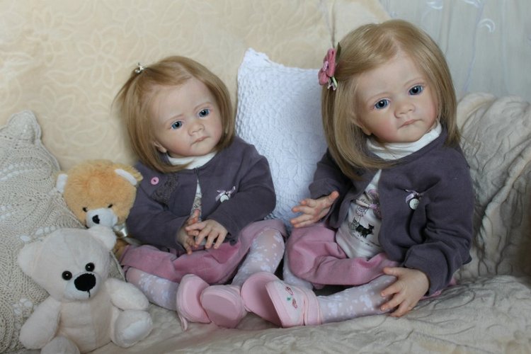 Мои сестрички Аня и Яна! Куклы реборн Шепелевой Людмилы