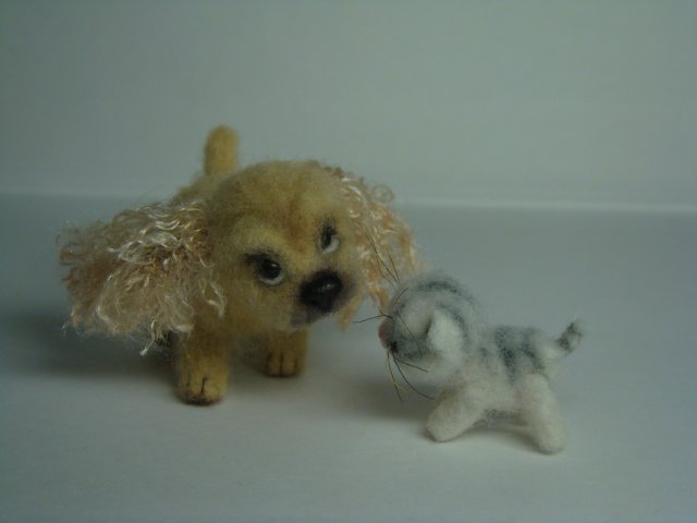 Настоящий верный друг. Авторская игрушка валянием Ольги Чернухо