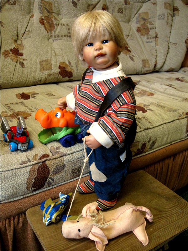 Пончик Эдер. Радость встречи. Коллекционна кукла Susi Eimer