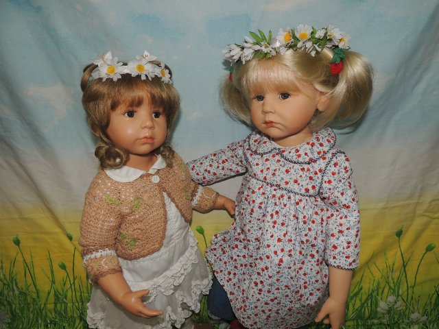 Две любимые сестрёнки. Куклы Гюнцель