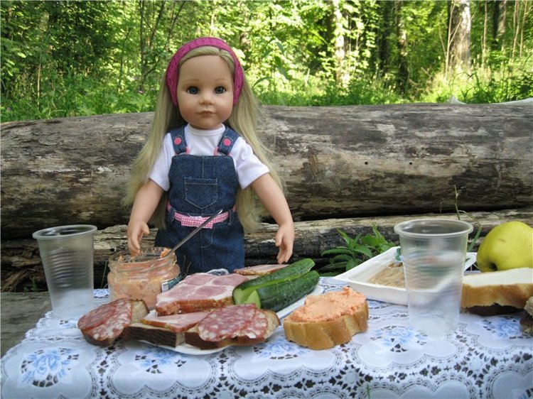 Лесная прогулка с куклой Готц