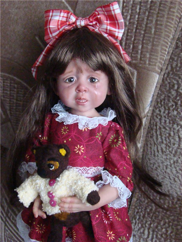 Еще один расстроенный ребенок. Авторская кукла Кондрашовой Ирины