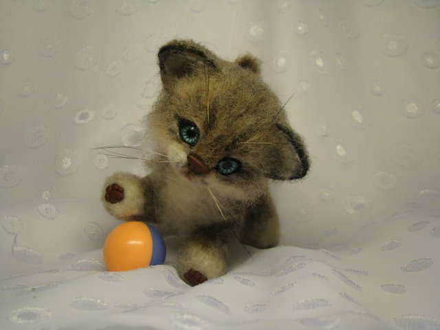 Сибирячок. Авторская игрушка валянием из шерсти Ольги Чернухо