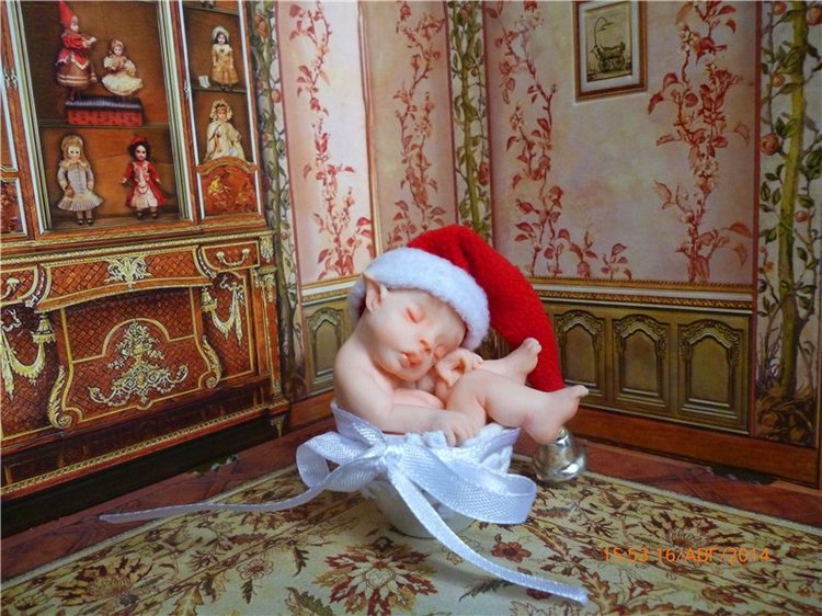 Новогодний эльф. Авторская кукла