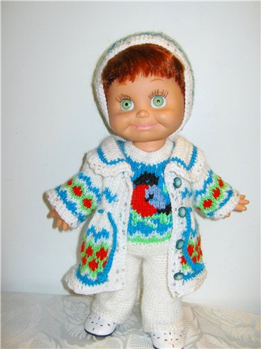 И опять снегири... Комплекты теплой одежды для фэйсинок, паолочек и кукол Готц (фото 4)