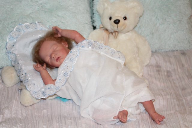 Спящий малыш реборн Мартин (фото 9)